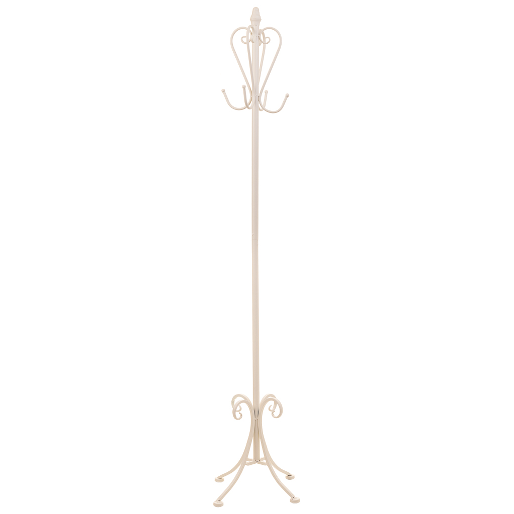 Creaciones Meng MUEBLE - PERCHEROS - Perchero De Pie De Forja Blanco