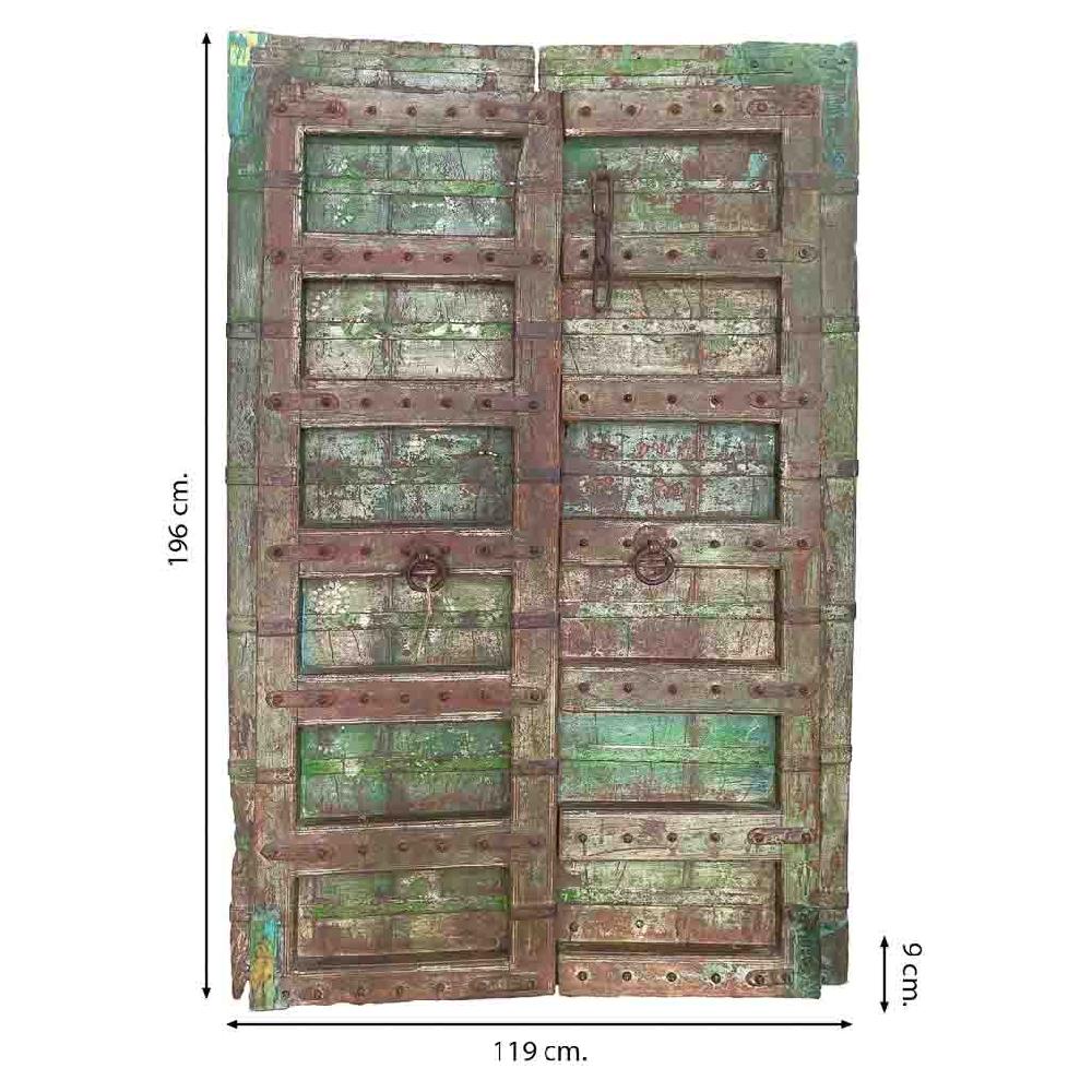 Creaciones Meng MUEBLE - PUERTAS Y VENTANAS - Puerta De Madera Con Acabado Artesanal