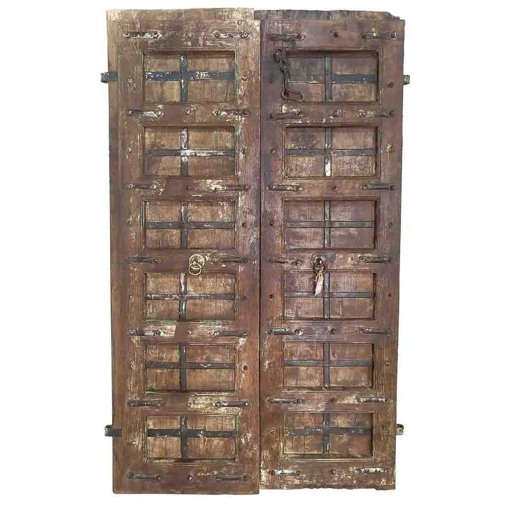 Creaciones meng MUEBLE - PUERTAS Y VENTANAS - puerta de madera con acabado artesanal