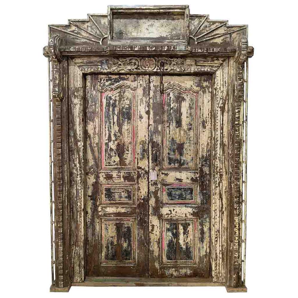 Creaciones meng MUEBLE - PUERTAS Y VENTANAS - puerta de madera con acabado artesanal