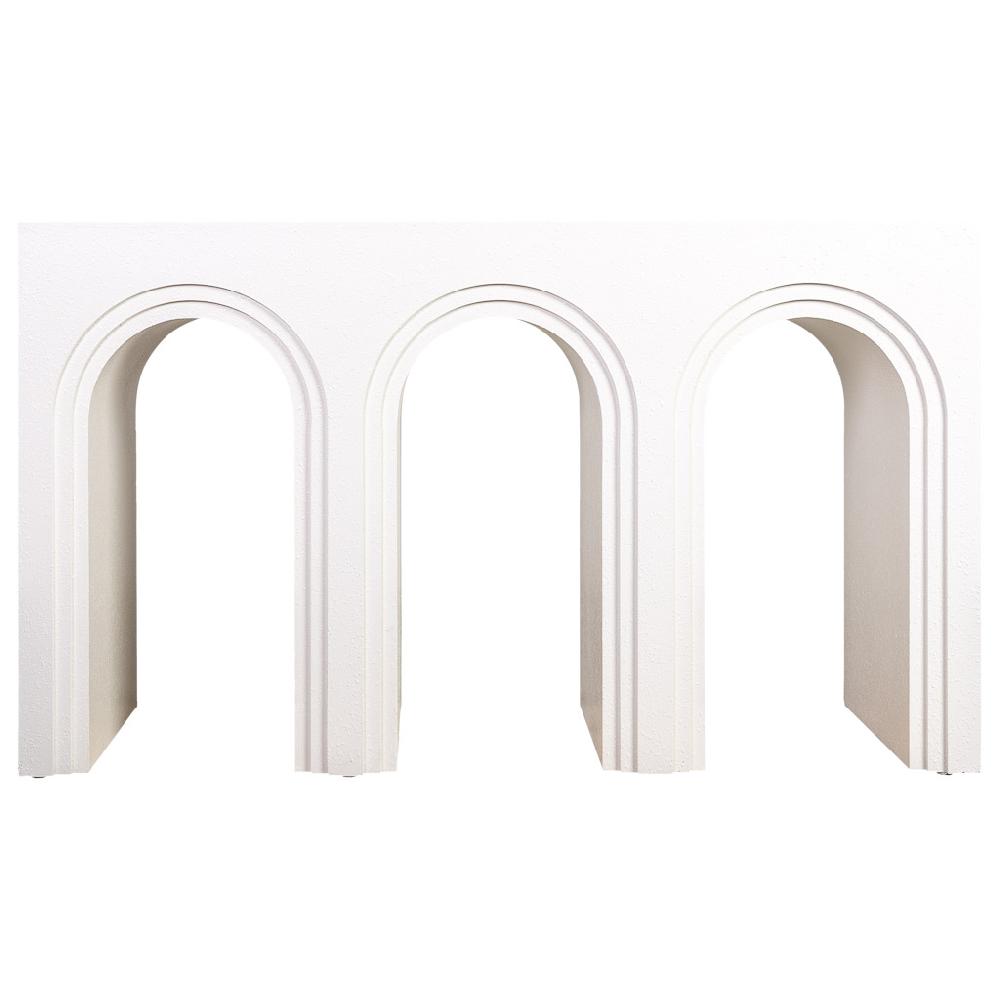 Creaciones Meng MUEBLE - RECIBIDORES - Recibidor De Madera Blanco