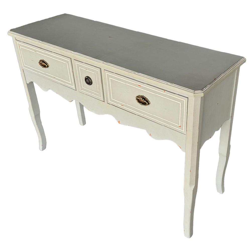 Creaciones meng MUEBLE - RECIBIDORES - recibidor de madera con 3 cajones