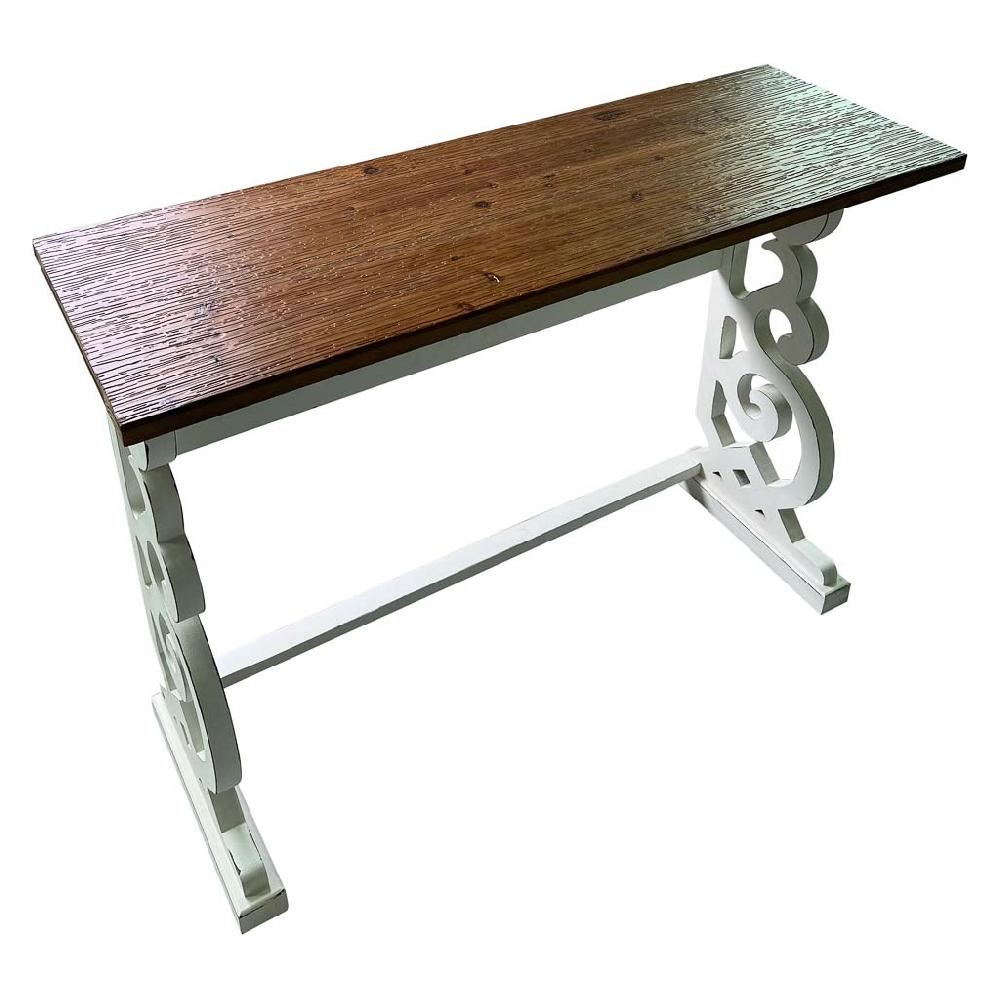 Creaciones meng MUEBLE - RECIBIDORES - recibidor de madera lac blanco envejecido