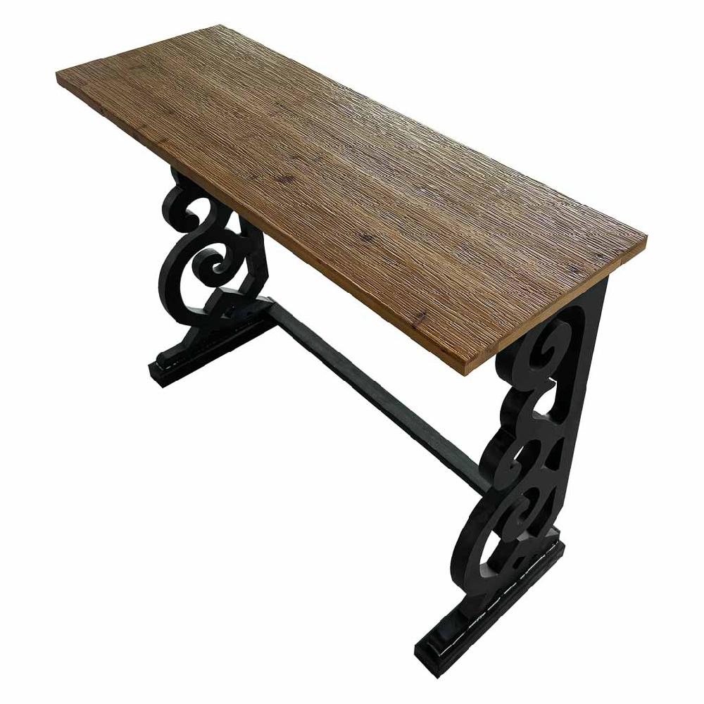 Creaciones meng MUEBLE - RECIBIDORES - recibidor de madera lac negro envejecido