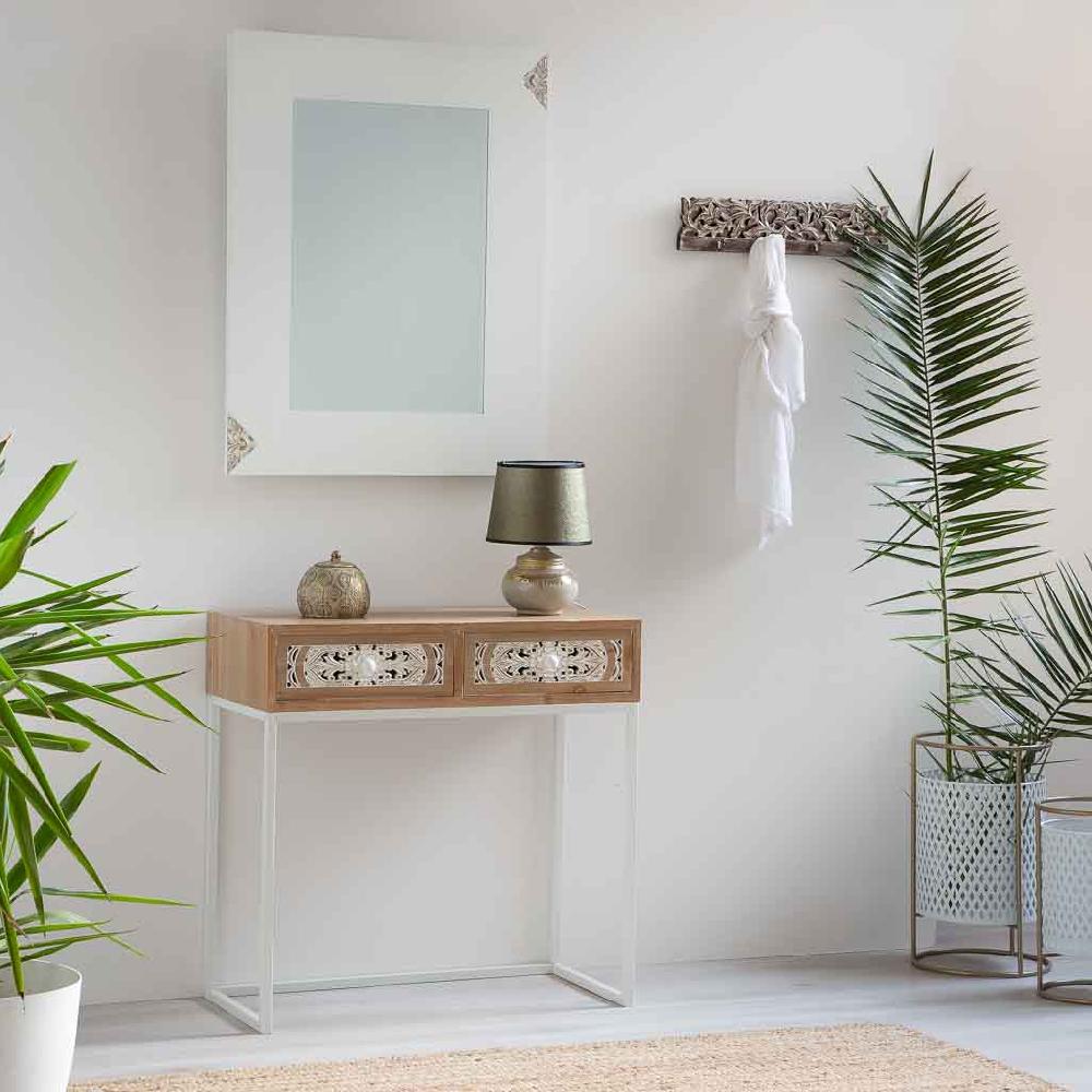 Creaciones Meng MUEBLE - RECIBIDORES - Recibidor De Madera Marrón