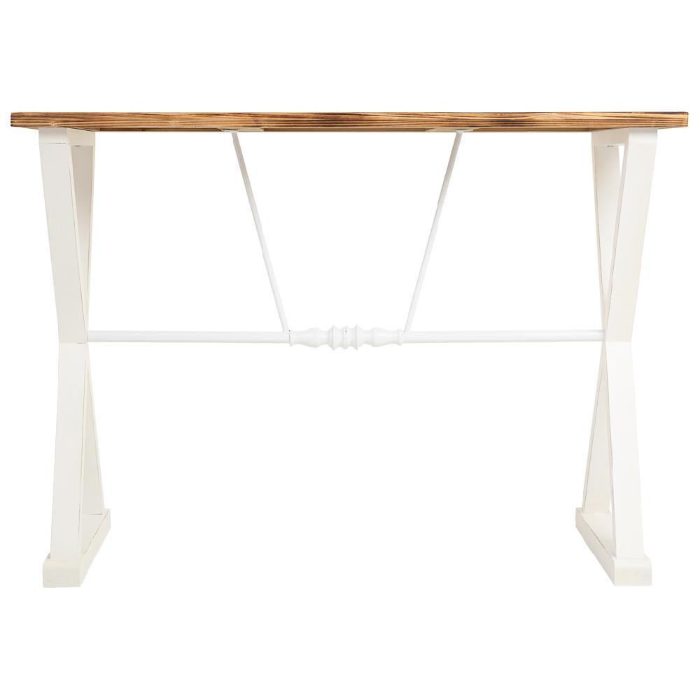 Creaciones Meng MUEBLE - RECIBIDORES - Recibidor De Madera Y Metal Lac Blanco