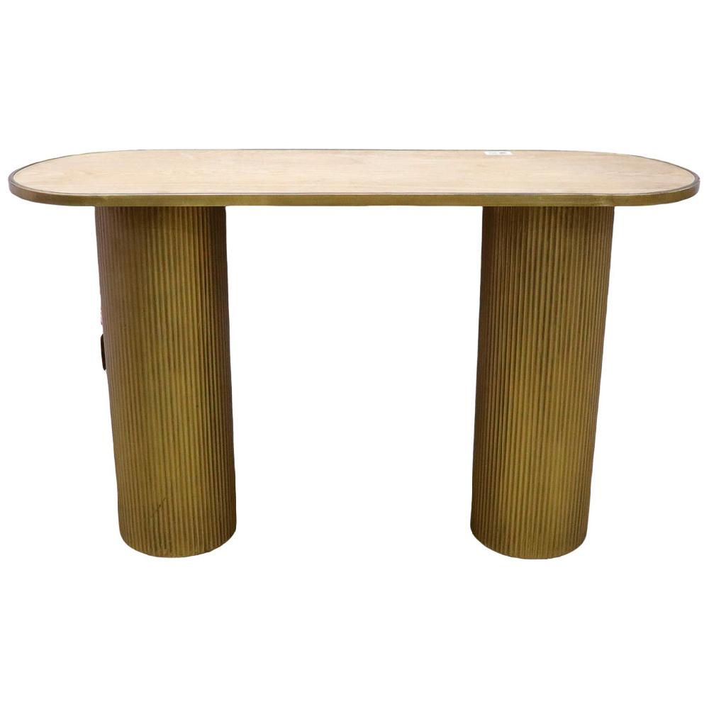 Creaciones meng MUEBLE - RECIBIDORES - recibidor de metal y madera