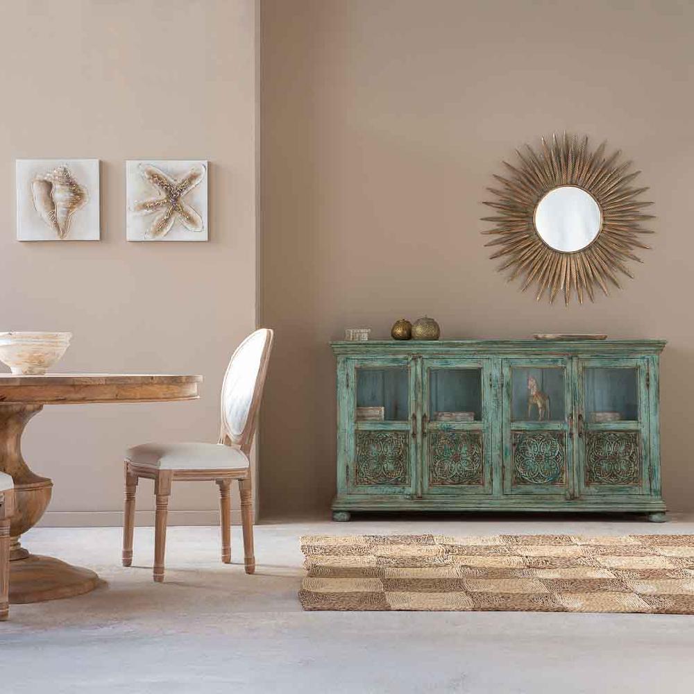 Creaciones Meng MUEBLE - SILLAS - Silla De Madera Tapizada