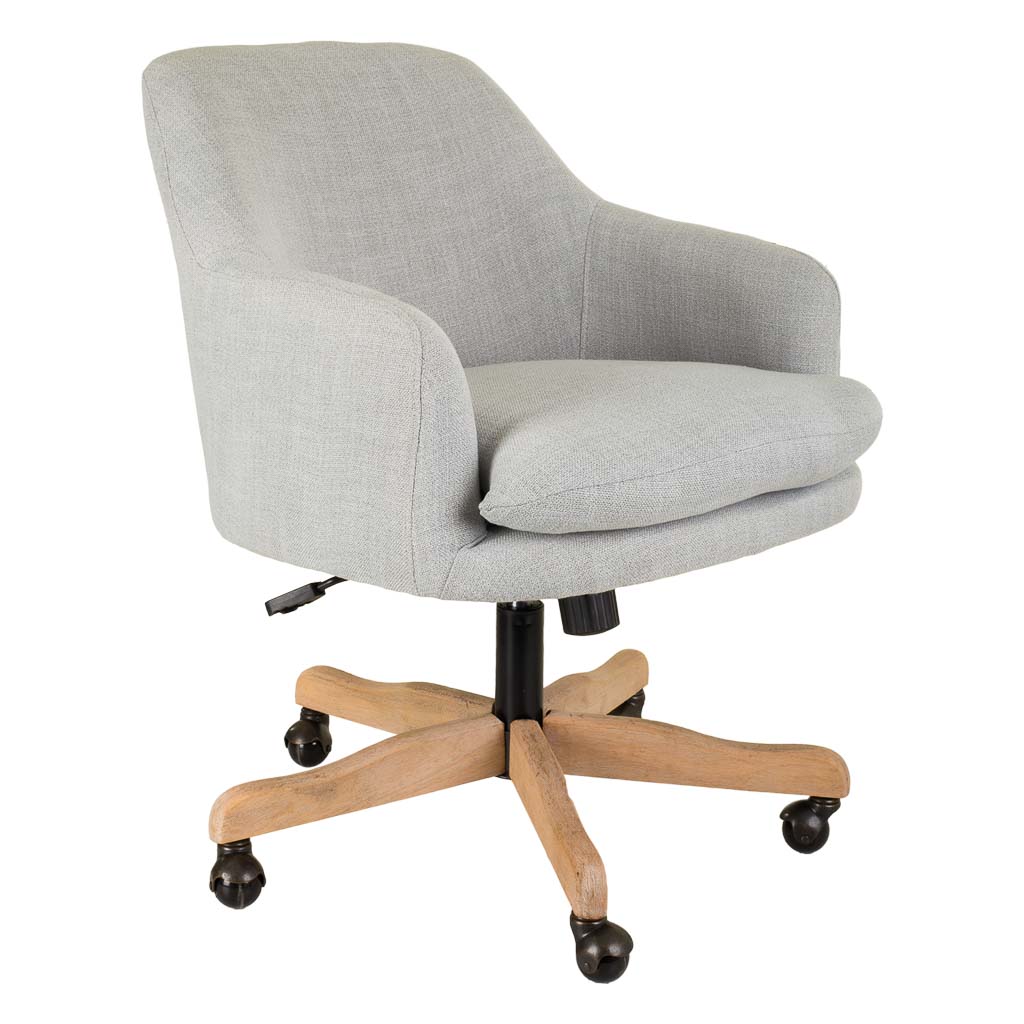 Creaciones meng MUEBLE - SILLAS - silla de madera y tapizada con ruedas