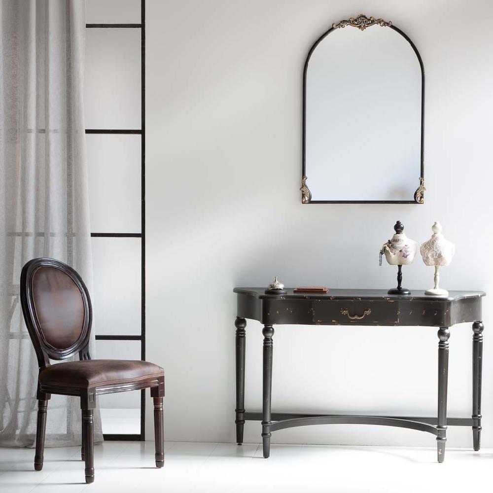 Creaciones Meng MUEBLE - SILLAS - Silla De Madera Y Tapizado Marron