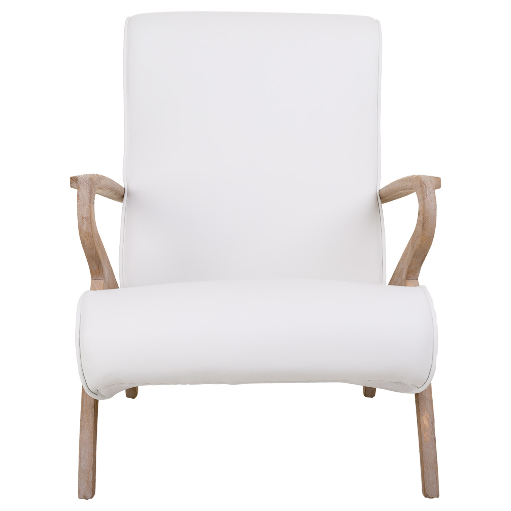 Creaciones Meng MUEBLE - SILLONES Y BUTACAS - Butaca De Madera Tapizada Polipiel