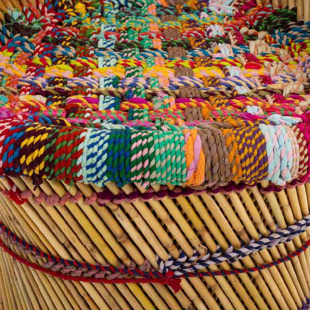 Creaciones Meng MUEBLE - SILLONES Y BUTACAS - Sillón De Bambu Y Tela Trenzada