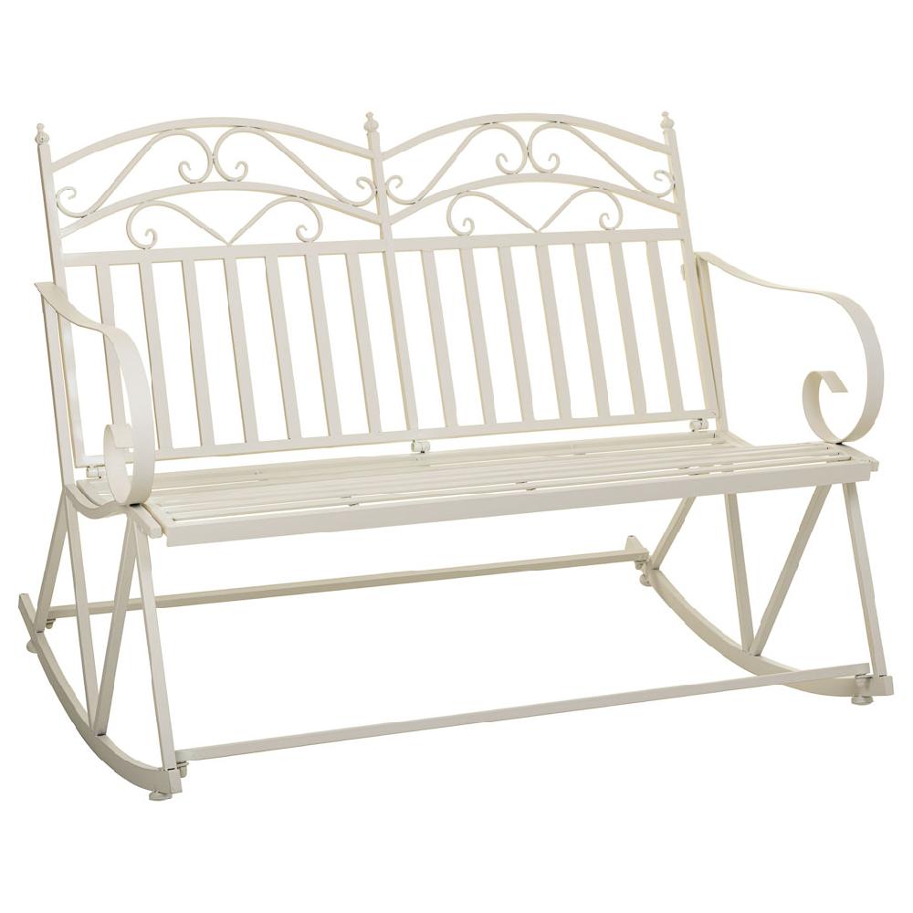 Creaciones meng MUEBLE - SOFAS - sofa balancin de forja blanco