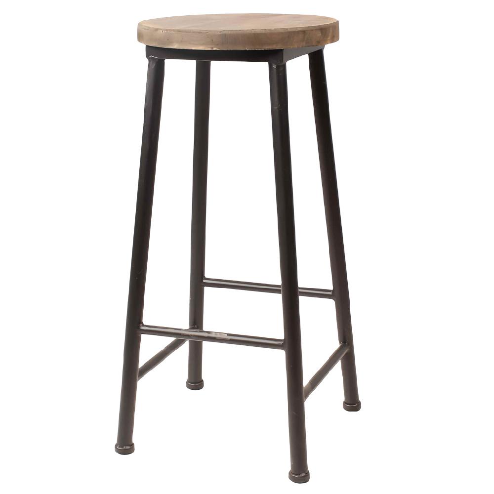 Creaciones meng MUEBLE - TABURETES Y PUFF - taburete de madera y metal