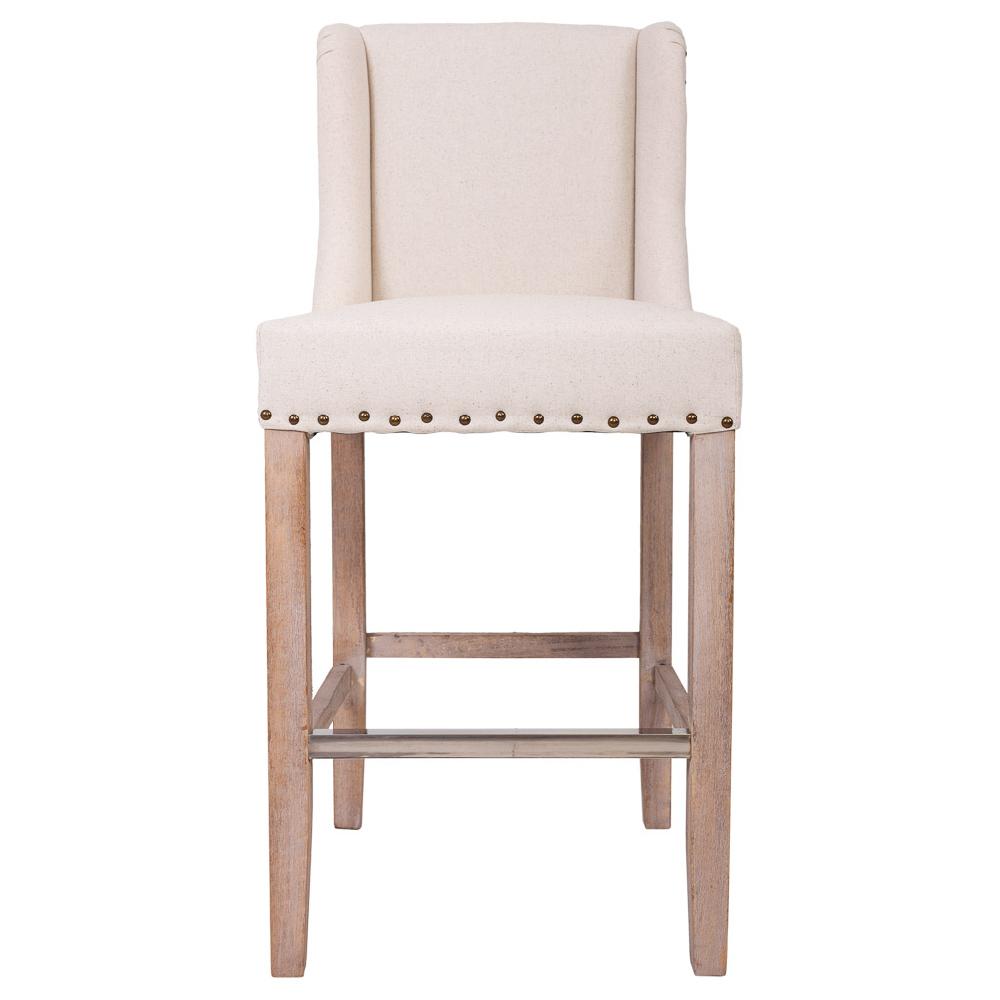 Creaciones Meng MUEBLE - TABURETES Y PUFF - Taburete De Madera Y Tapizado