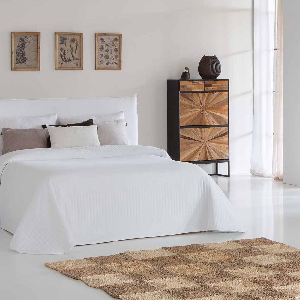 Creaciones Meng MUEBLE - ZAPATEROS - Mueble Zapatero De Madera Y Metal De 2 Puertas Y 2 Cajones Marron