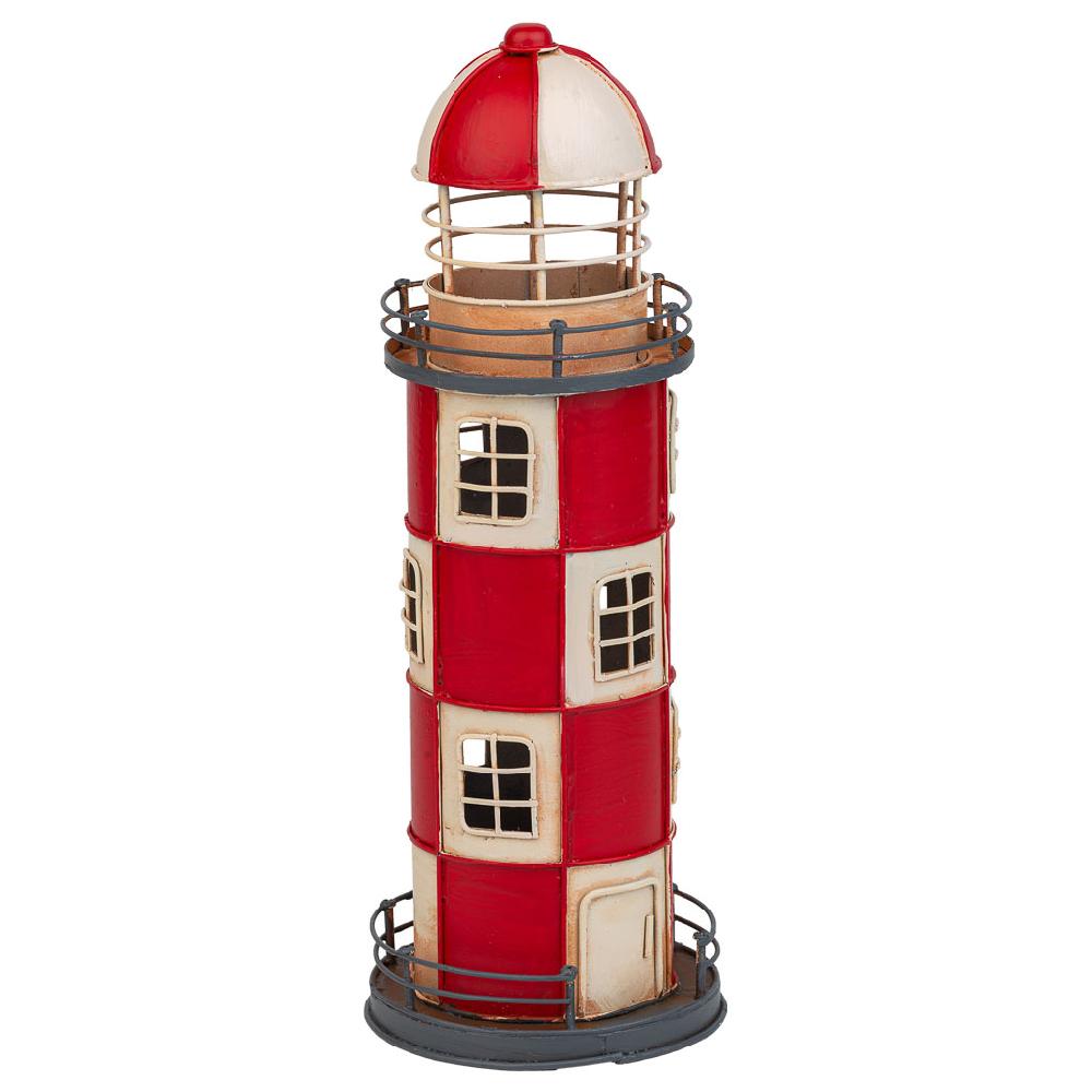 Creaciones meng REGALO - HUCHAS - faro hucha metal rojo