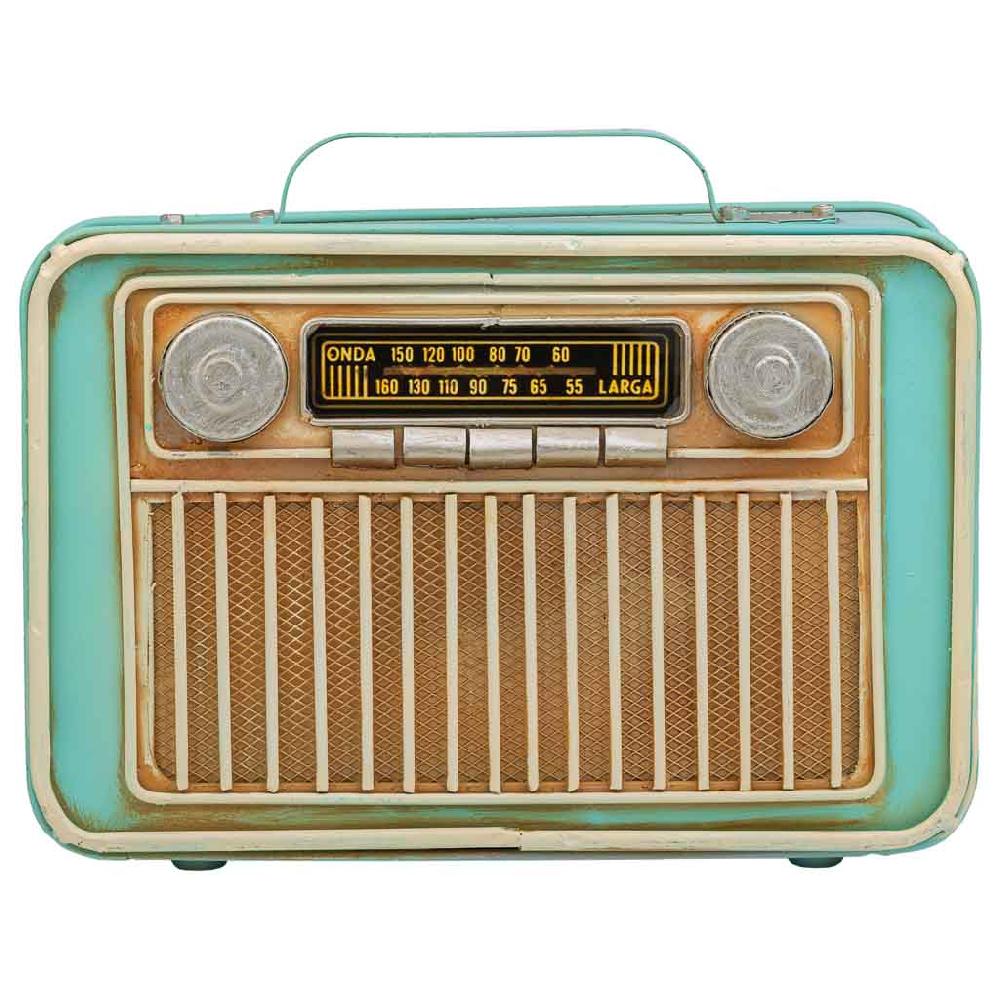 Creaciones Meng REGALO - HUCHAS - Radio Hucha Metal Azul
