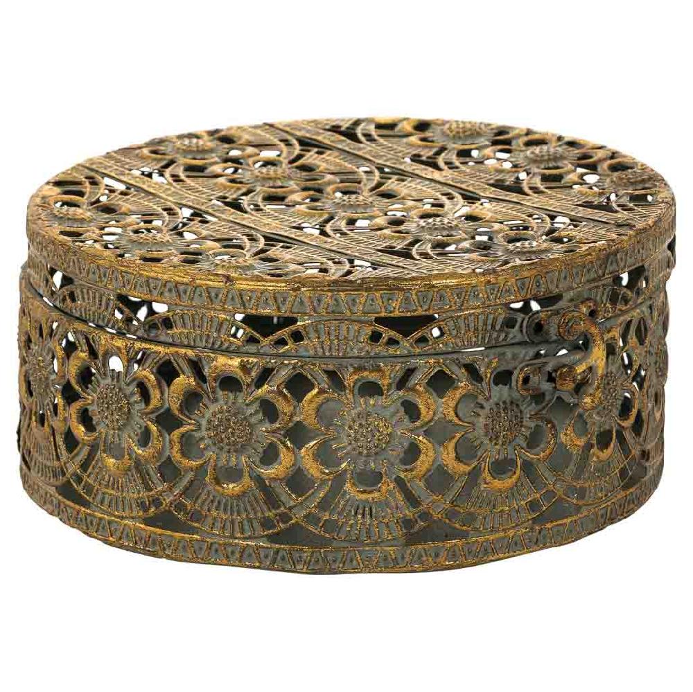 Creaciones meng REGALO - JOYEROS Y CAJAS DE MUSICA - caja joyero de metal dorado