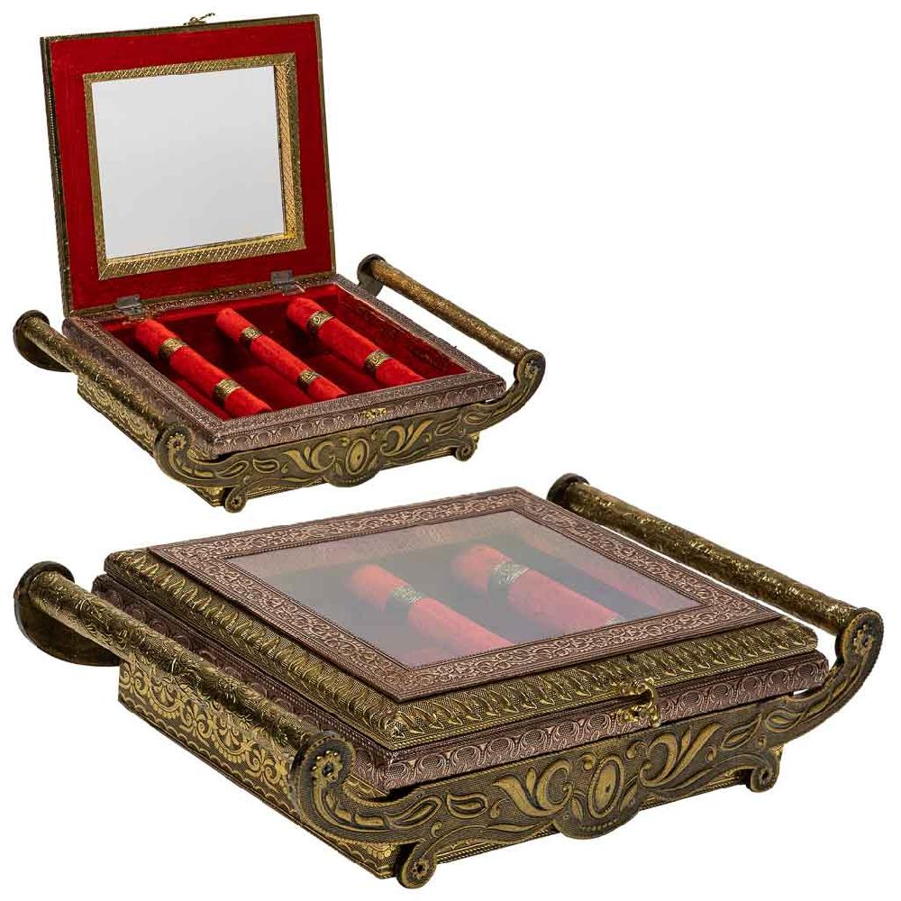 Creaciones meng REGALO - JOYEROS Y CAJAS DE MUSICA - joyero de metal repujado