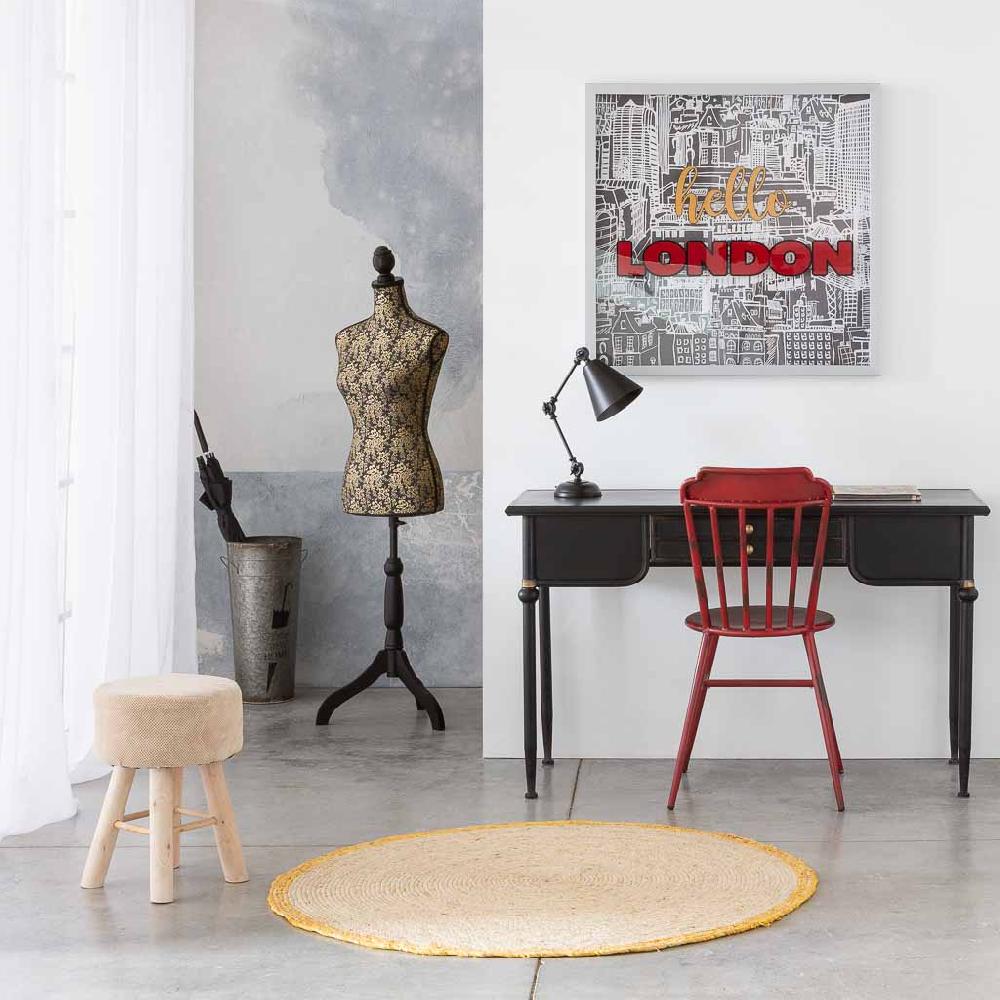 Creaciones Meng REGALO - MANIQUIS - Maniqui De Madera Y Espuma Forrado De Tela Dorado