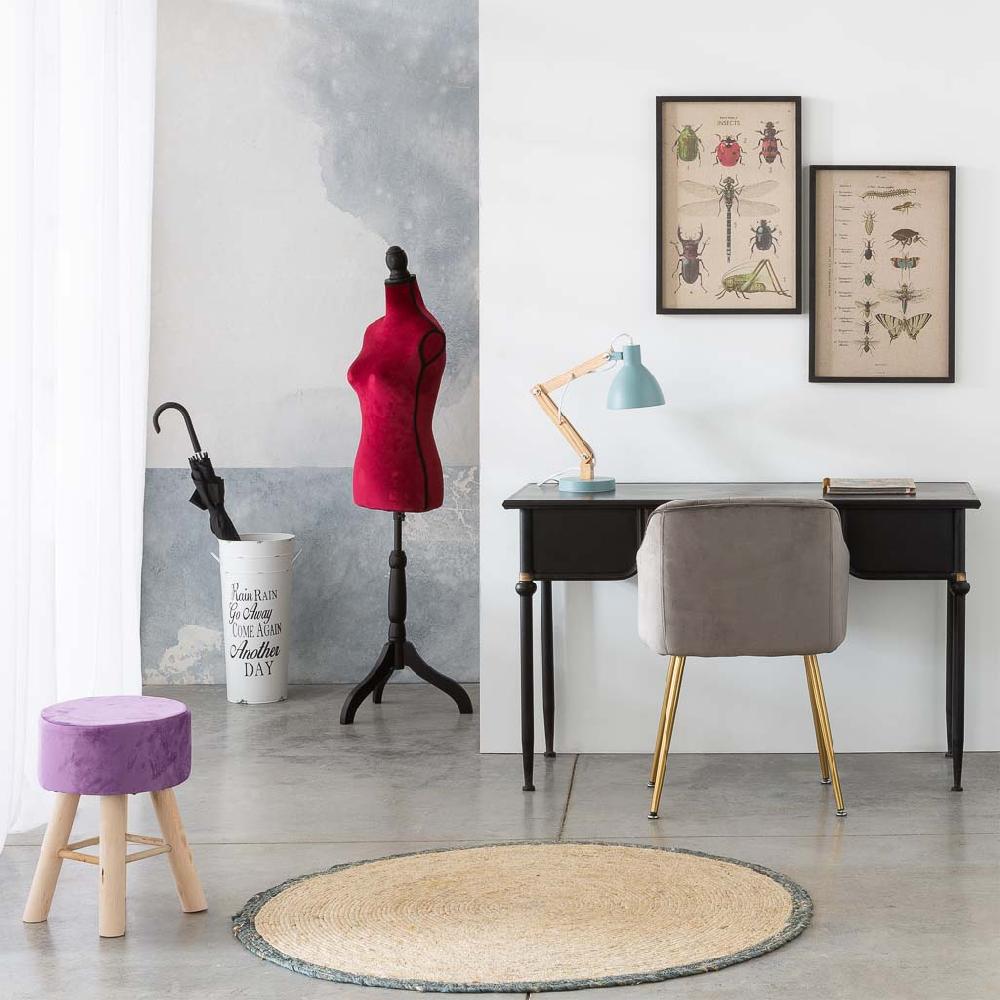 Creaciones Meng REGALO - MANIQUIS - Maniqui De Madera Y Espuma Forrado De Tela Rojo