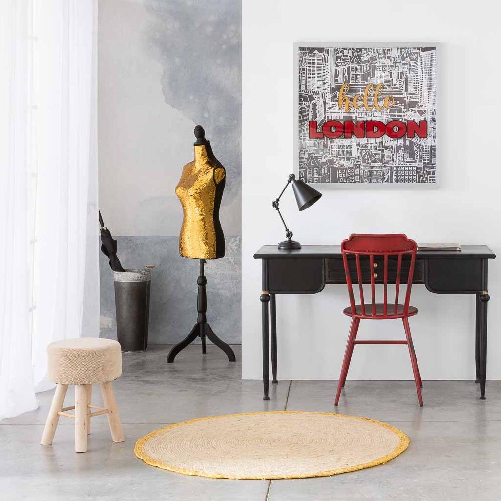 Creaciones Meng REGALO - MANIQUIS - Maniqui De Madera Y Espuma Forrado De Tela Dorado