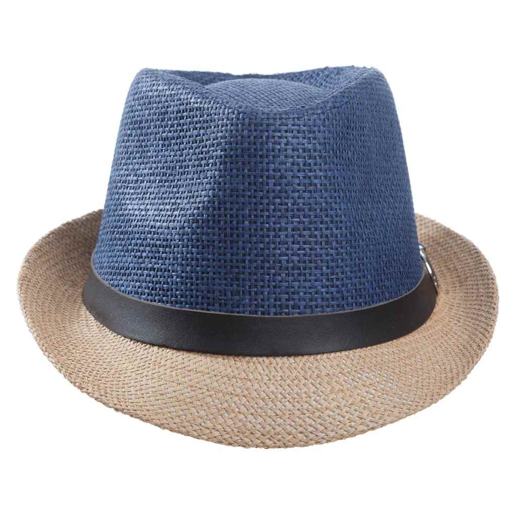 Creaciones Meng REGALO - SOMBREROS - Sombrero Fedora Bicolor Con Detalle Hebilla