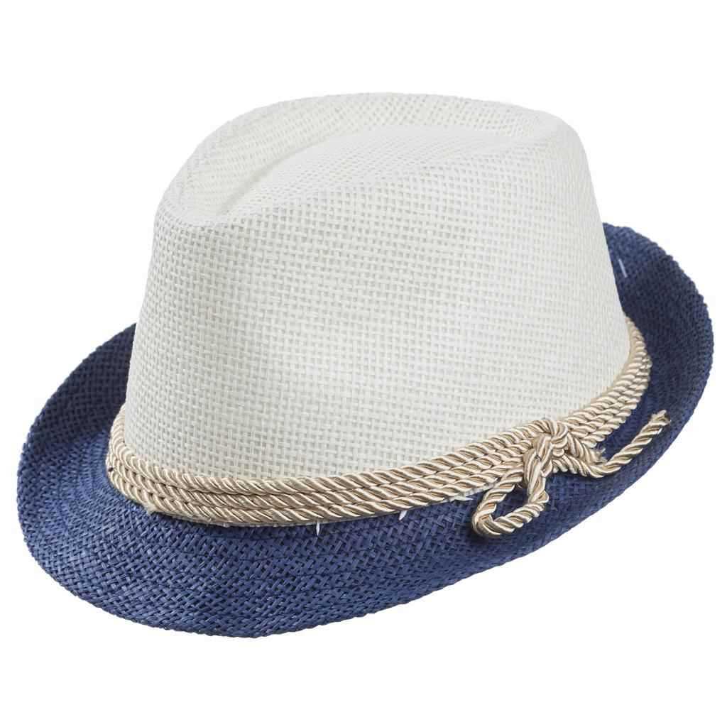 Creaciones meng REGALO - SOMBREROS - sombrero fedora bicolor con detalle