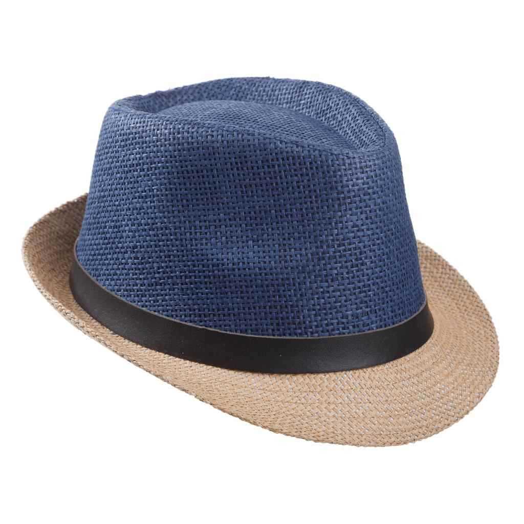 Creaciones meng REGALO - SOMBREROS - sombrero fedora bicolor con detalle hebilla