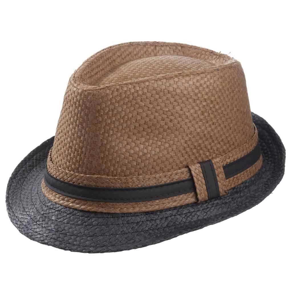 Creaciones meng REGALO - SOMBREROS - sombrero fedora bicolor detalle cinta