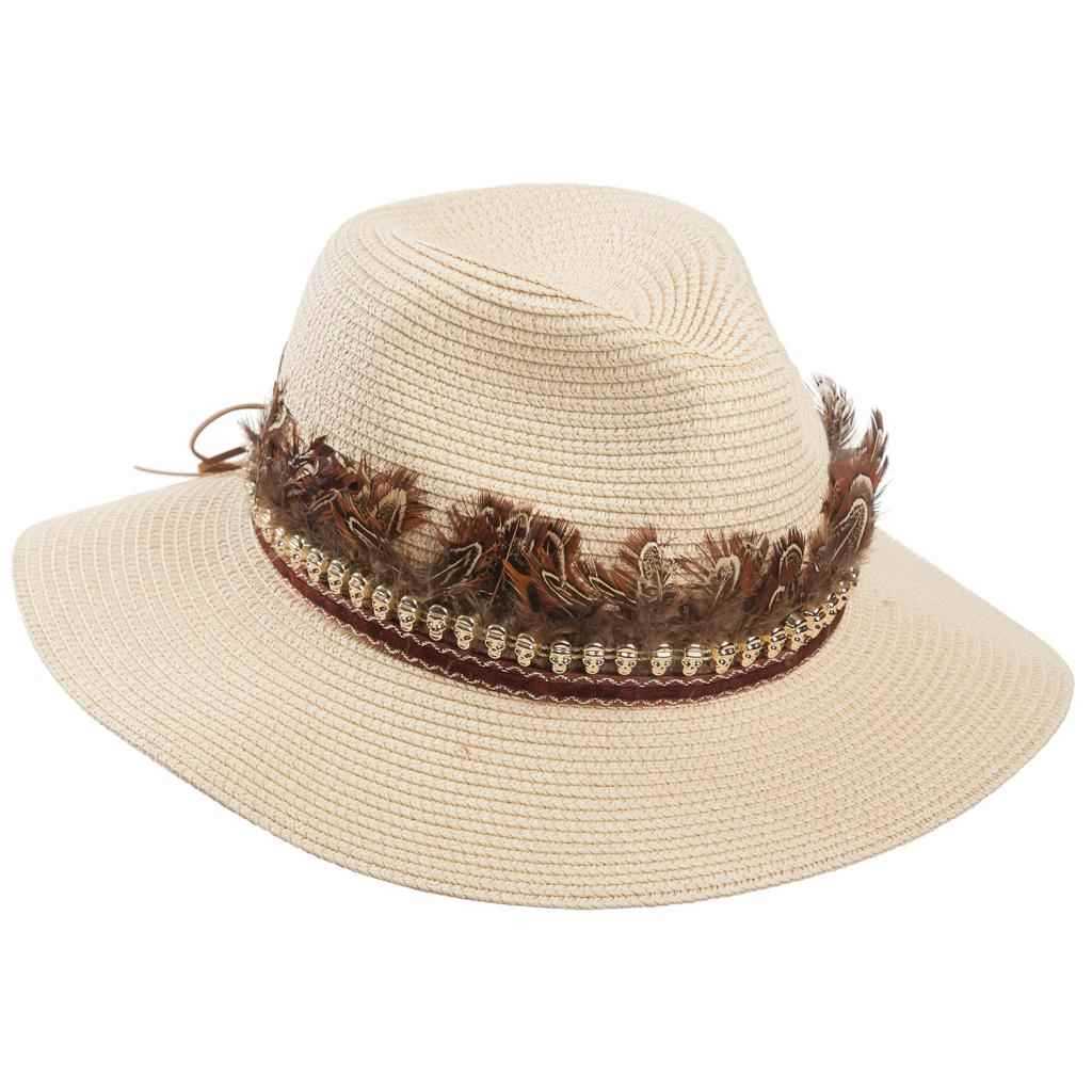 Creaciones meng REGALO - SOMBREROS - sombrero panama con adorno