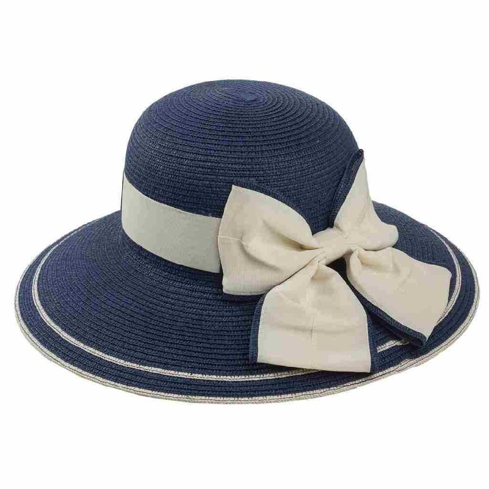 Creaciones meng REGALO - SOMBREROS - sombrero sra de ala ancha detalle lazo