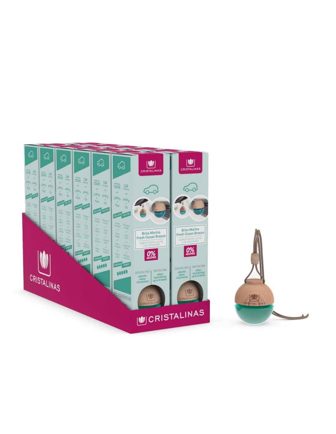 Cristalinas Caja 12 Ambientador Coche