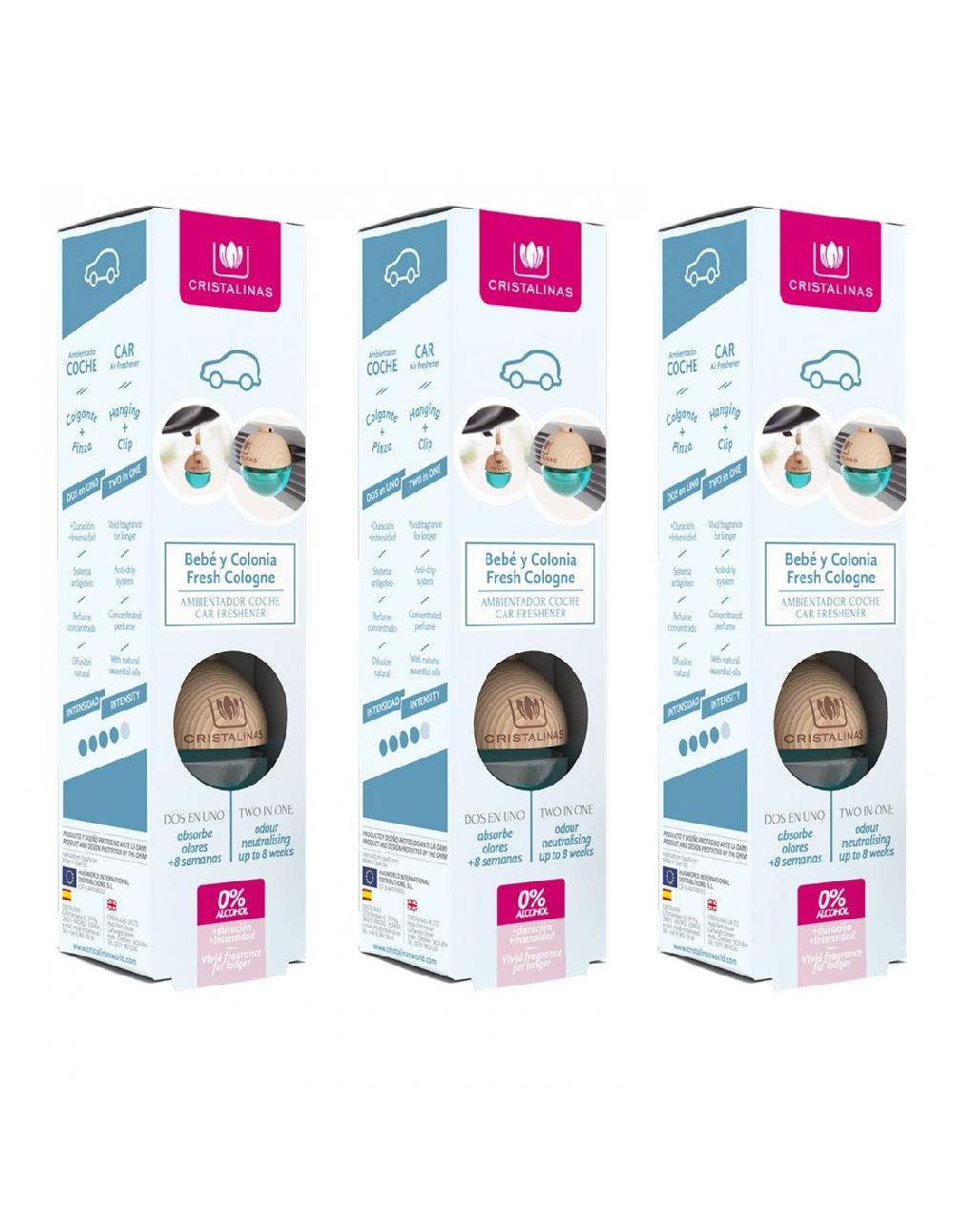Cristalinas Pack 3 Ambientador coche