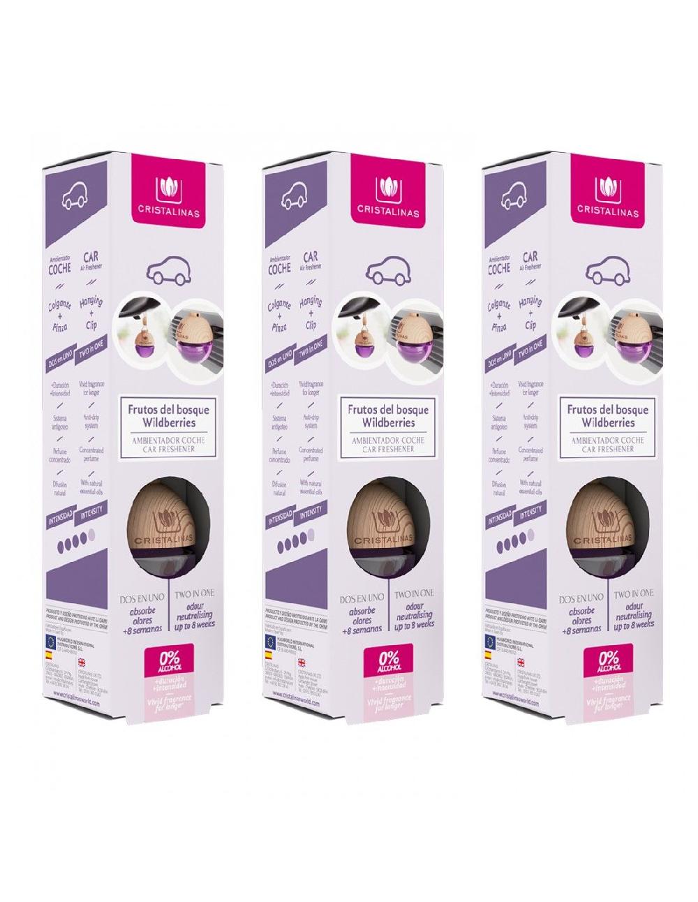 Cristalinas Pack 3 Ambientador coche