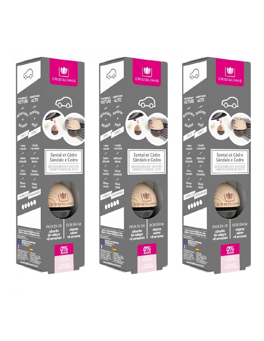 Cristalinas Pack 3 Ambientador coche