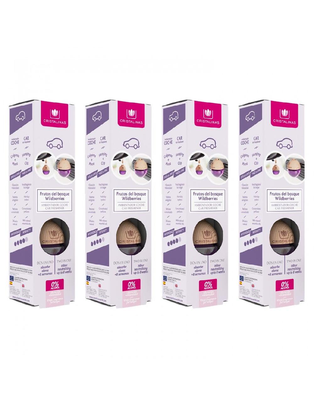 Cristalinas Pack 4 Ambientador coche