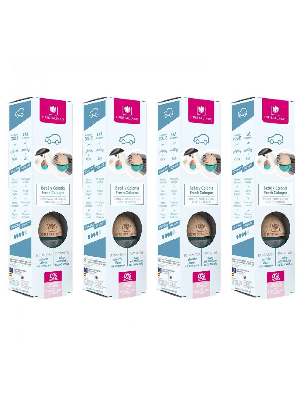 Cristalinas Pack 4 Ambientador coche