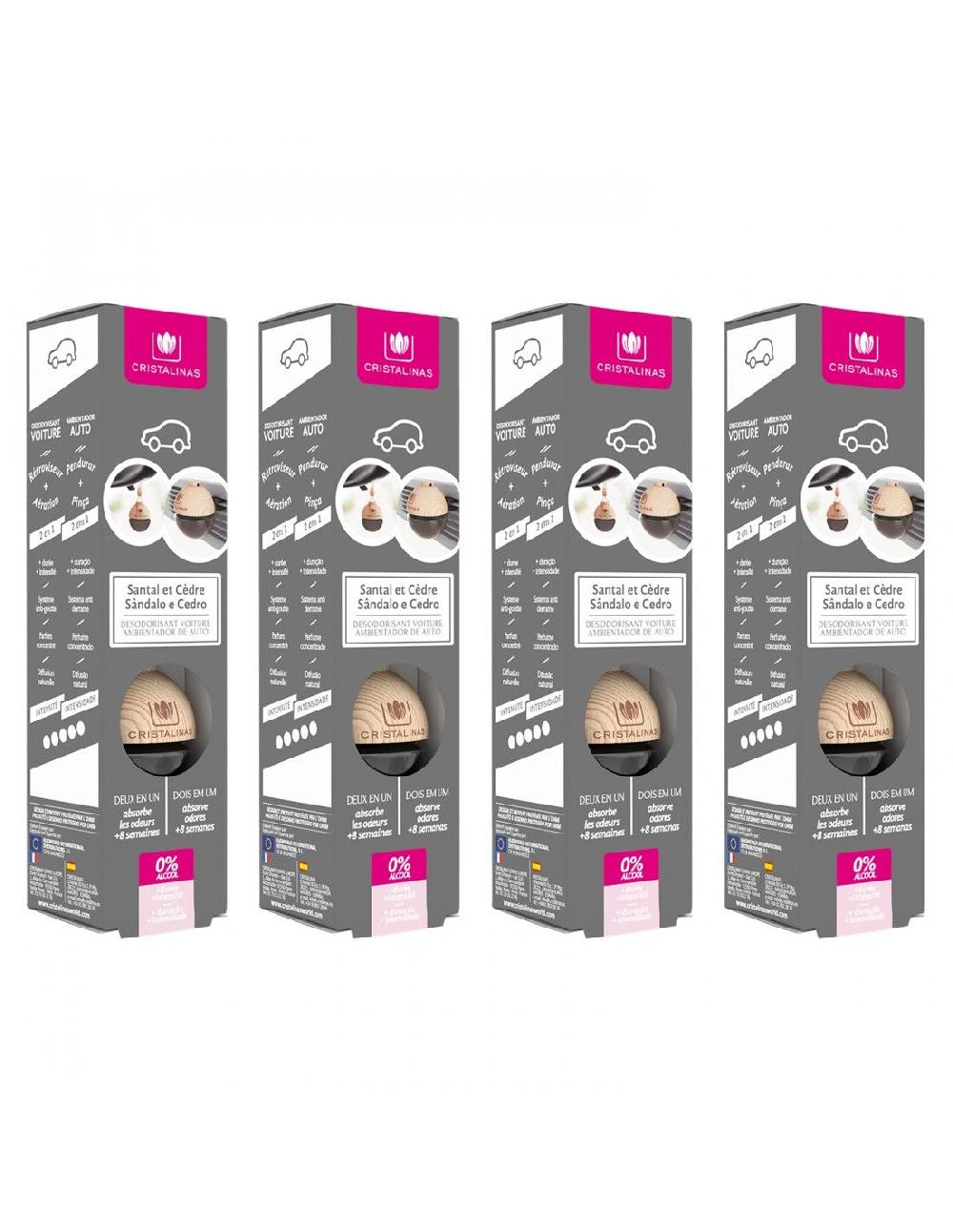 Cristalinas Pack 4 Ambientador coche
