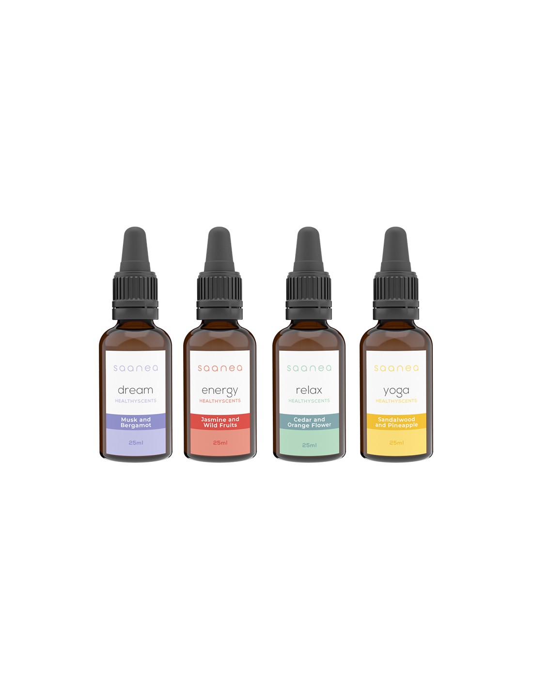 Cristalinas Pack con 4 Aceites Esenciales Saanea