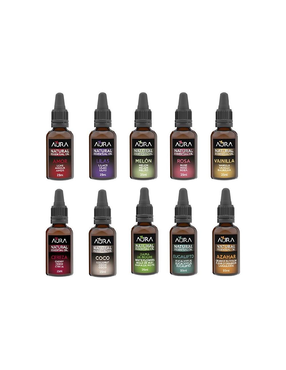 Cristalinas Pack de 10 Aceites Esenciales Aura