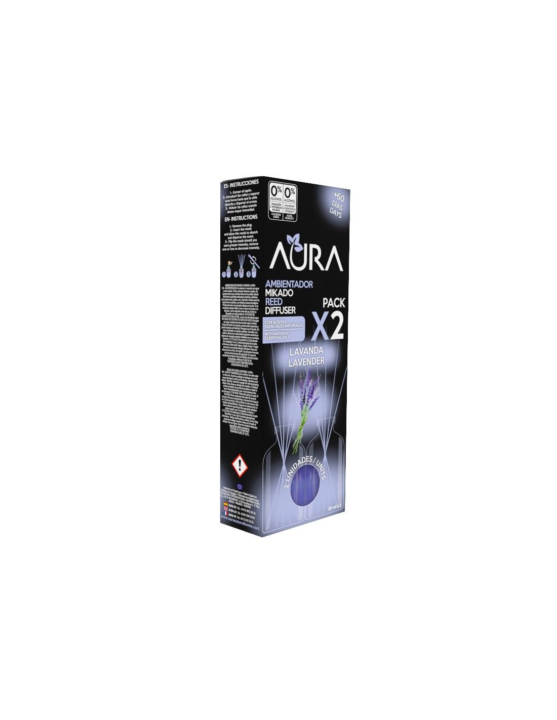 Cristalinas Recambio Mikado 2x30ml Aura