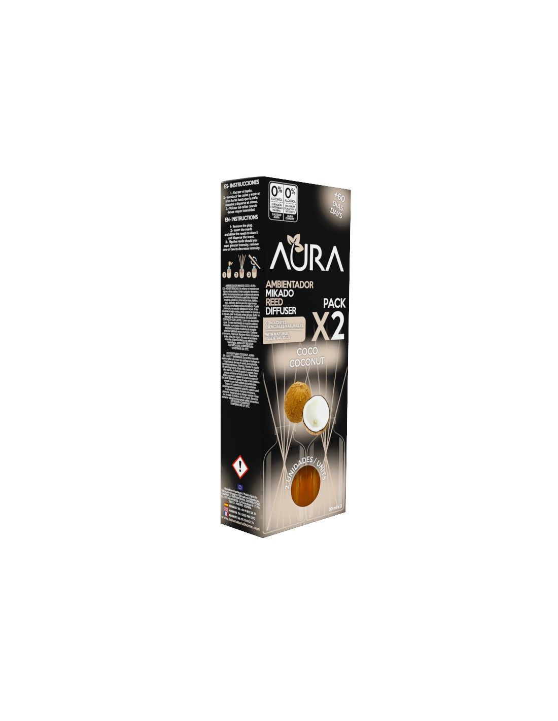 Cristalinas Recambio Mikado 2x30ml Aura