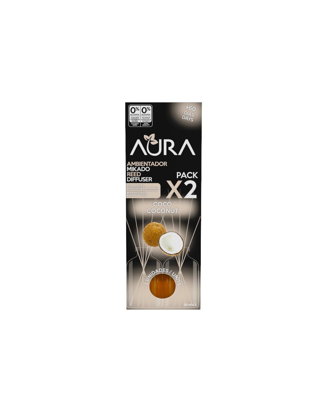 Cristalinas Recambio Mikado 2x30ml Aura