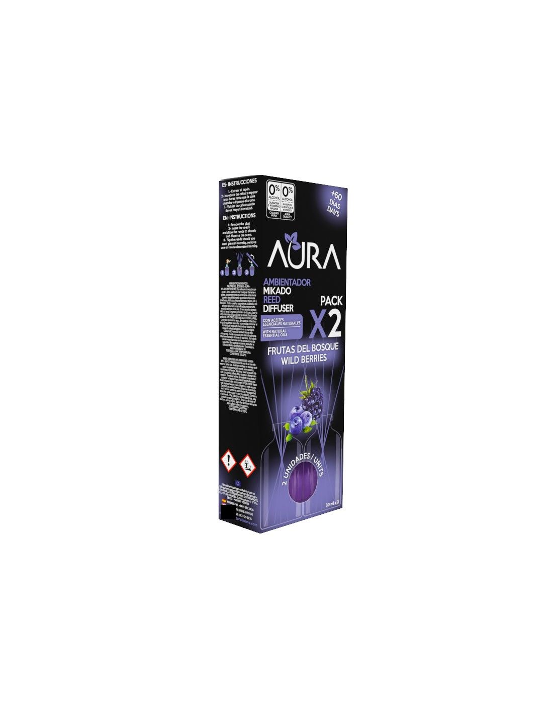 Cristalinas Recambio Mikado 2x30ml Aura