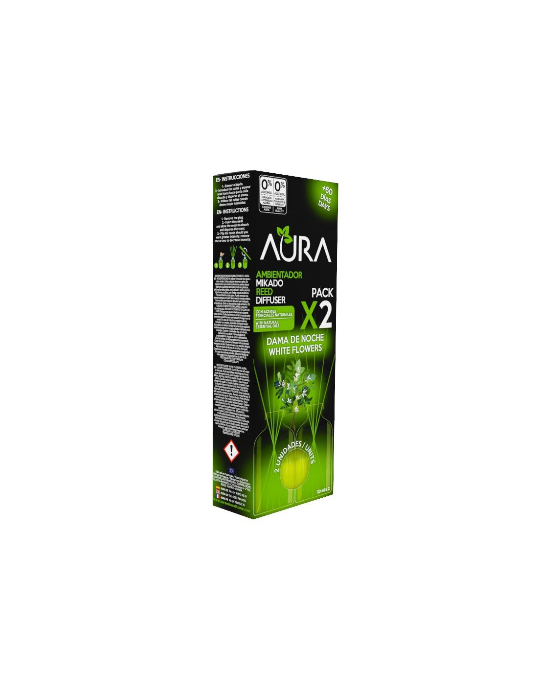 Cristalinas Recambio Mikado 2x30ml Aura