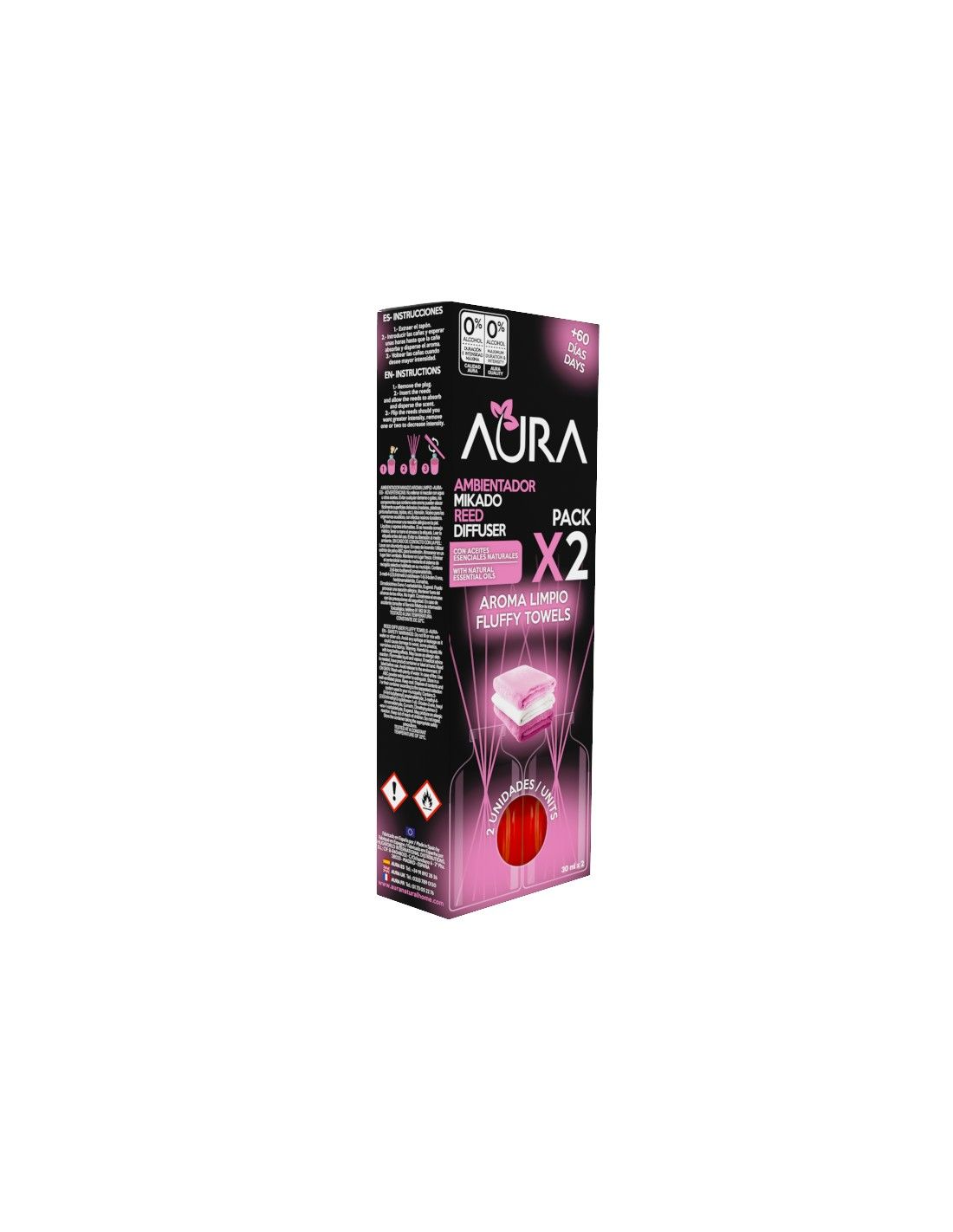 Cristalinas Recambio Mikado 2x30ml Aura