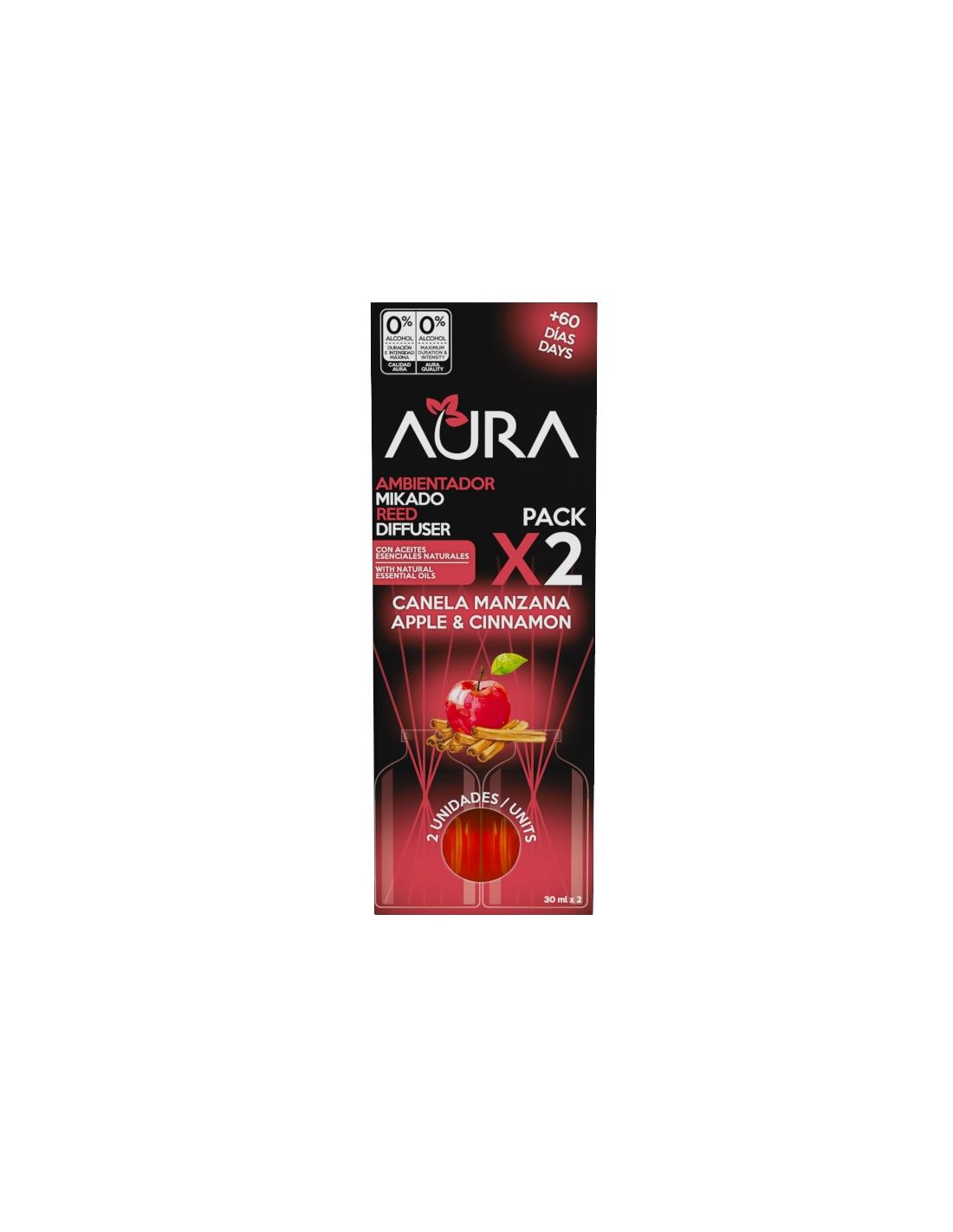 Cristalinas Recambio Mikado 2x30ml Aura