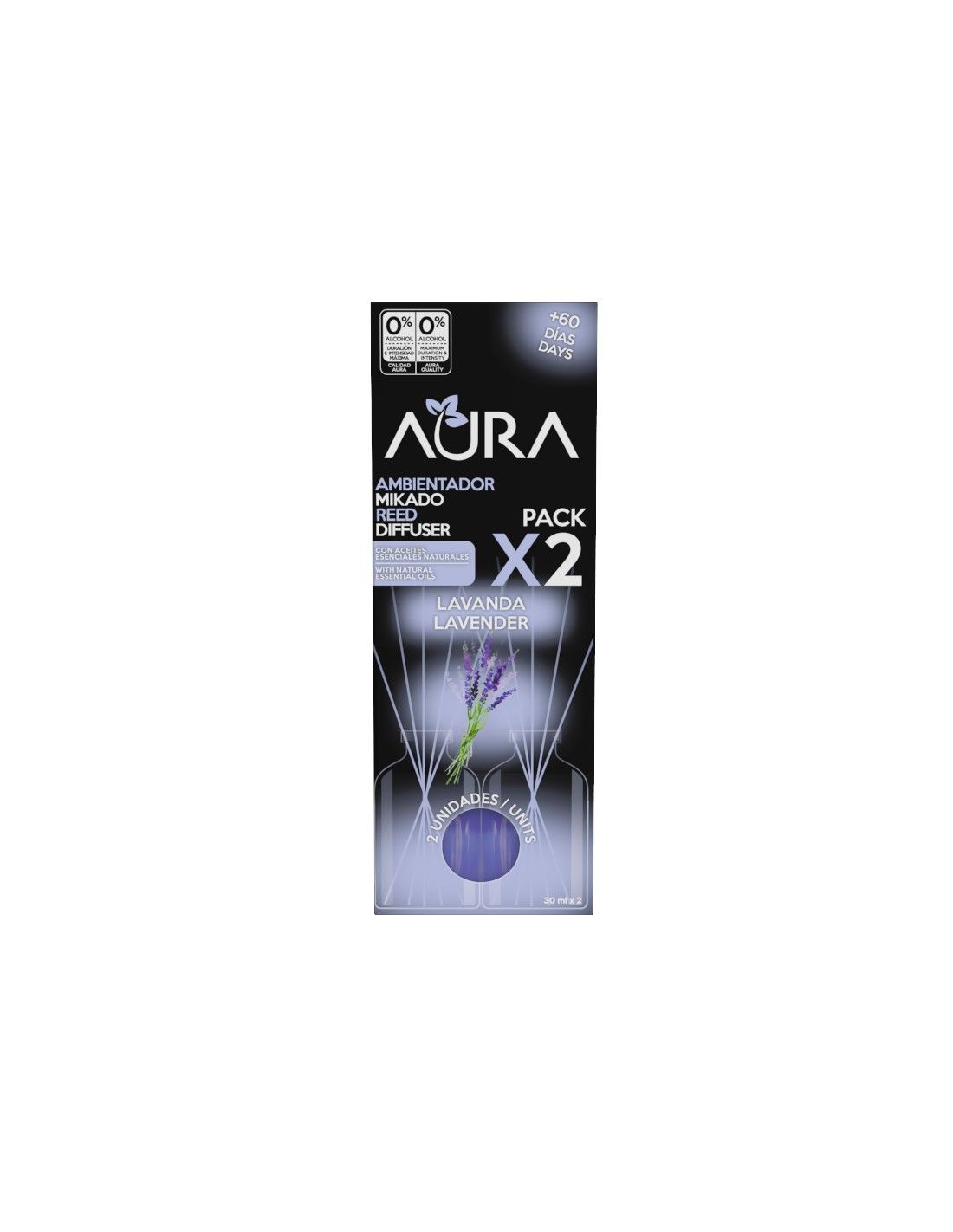 Cristalinas Recambio Mikado 2x30ml Aura
